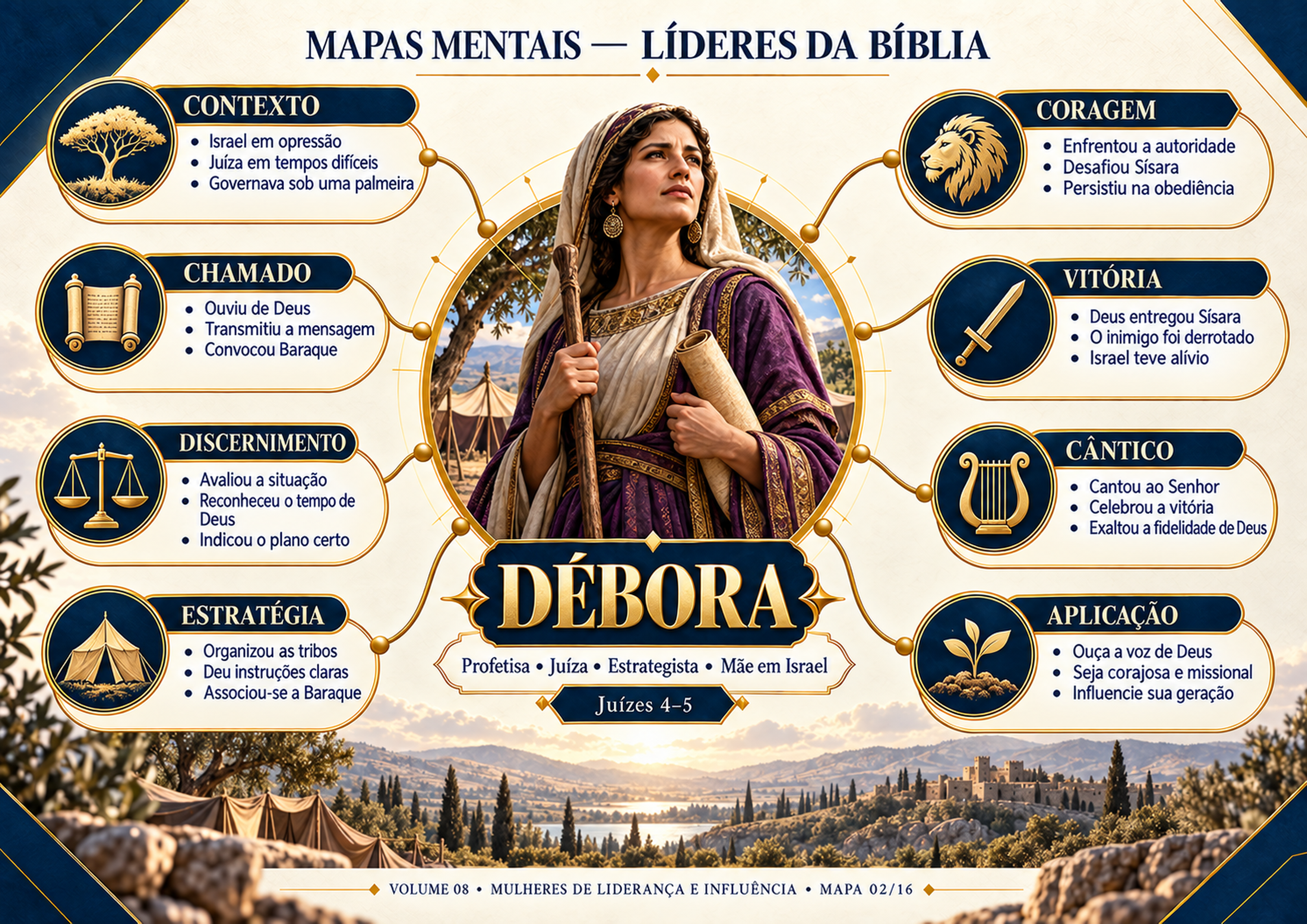Amostra do mapa mental sobre Débora